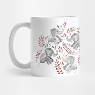 Laughing Baby Elephants – Coral Mug